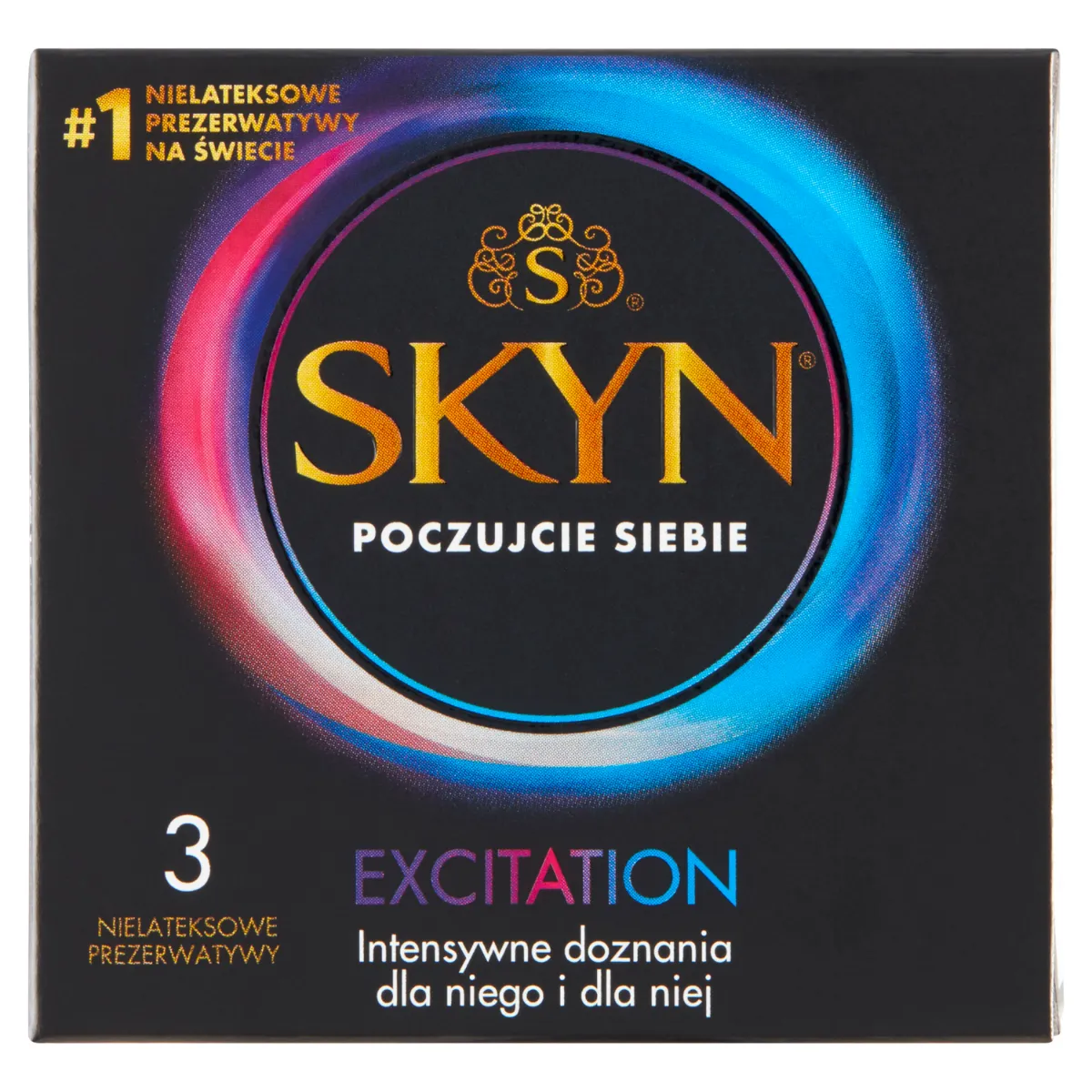 Skyn Excitation, nielateksowe prezerwatywy, 3 sztuki