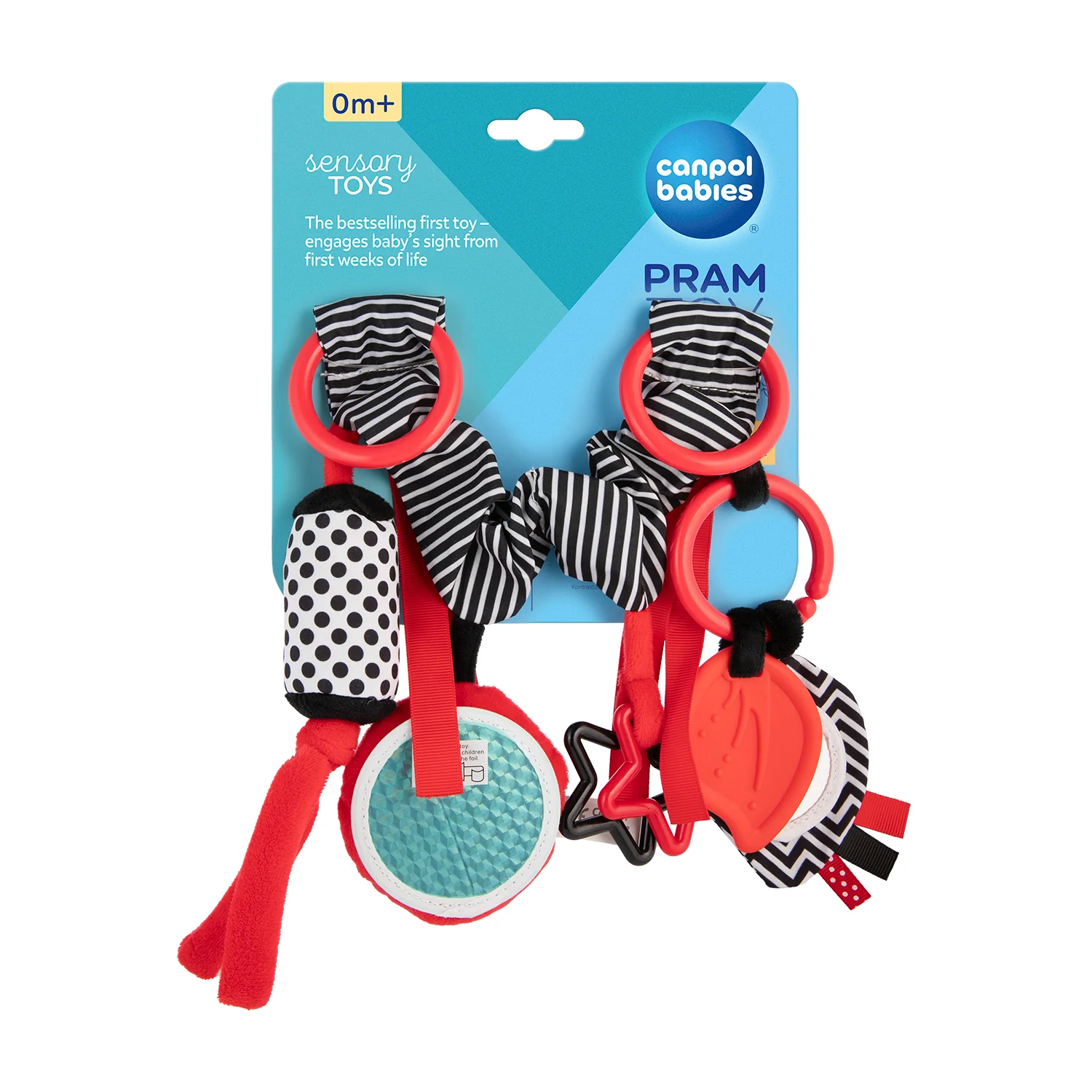 Canpol babies zawieszka do wózka lub fotelika Sensory Toys, 1 szt.