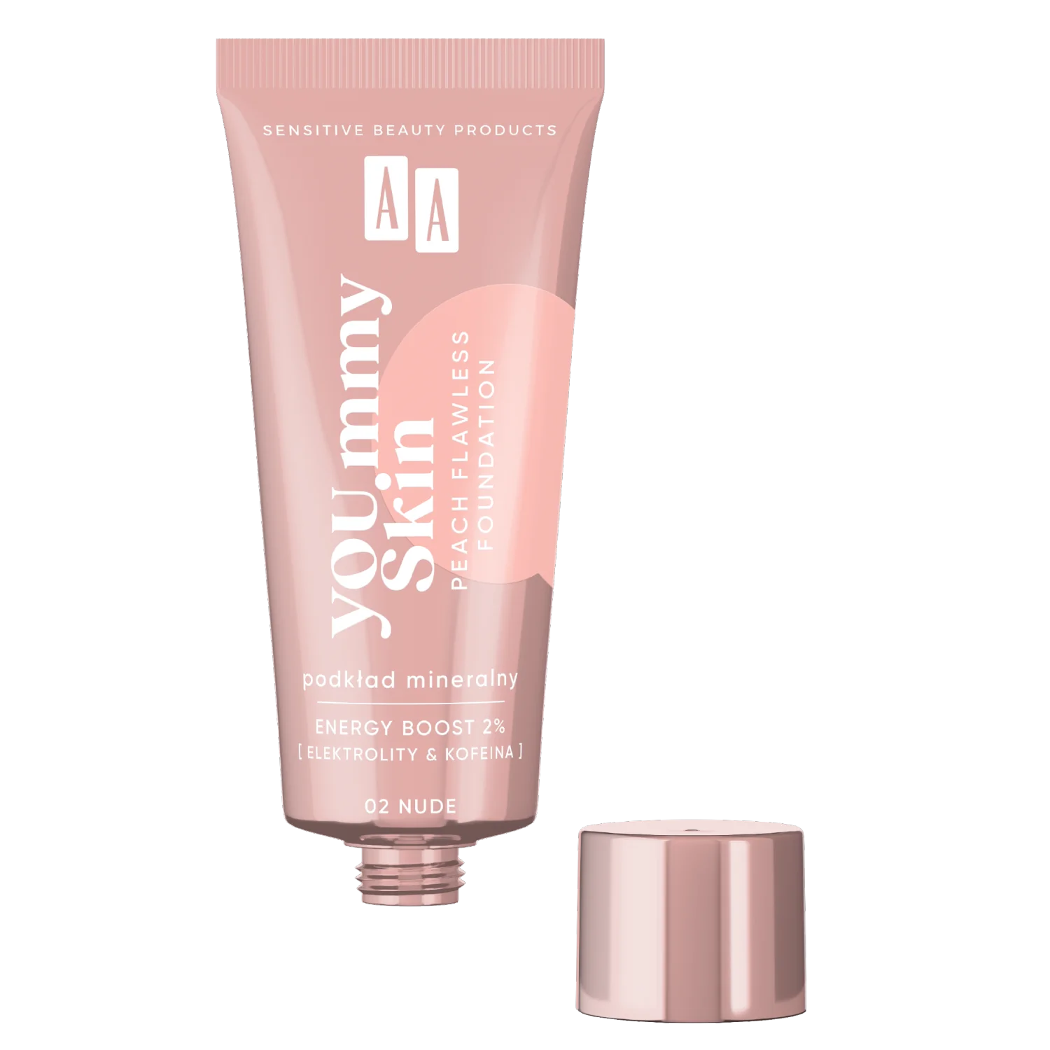 AA YOU.mmy Skin podkład mineralny dodający blasku, 02 Nude, 30 ml
