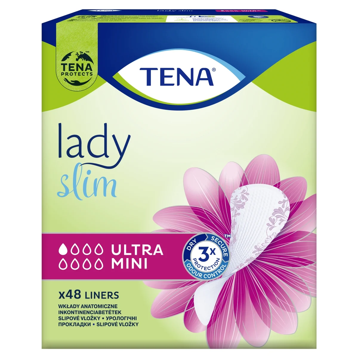 TENA Lady Slim wkłady anatomiczne Ultra Mini, 48 sztuk