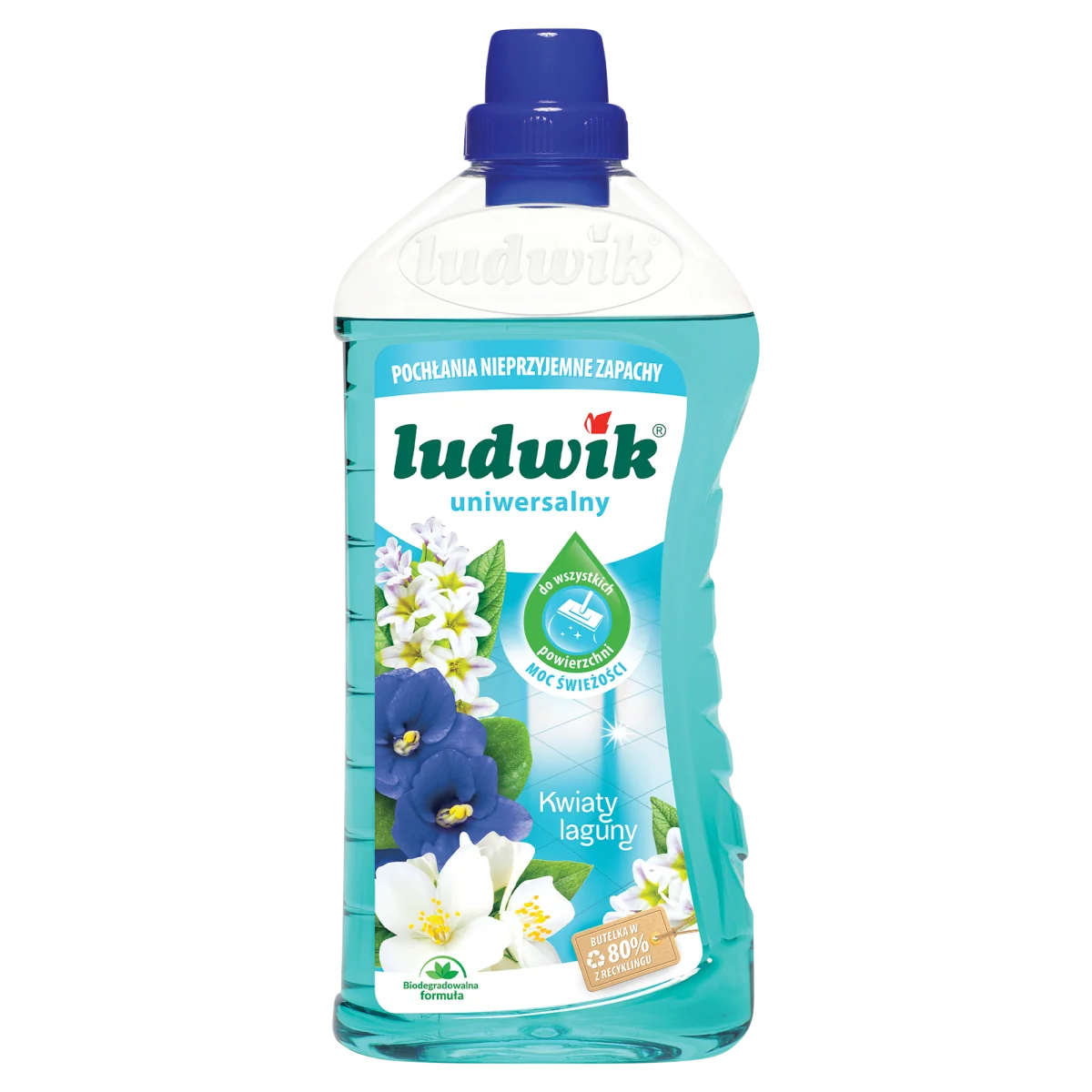 Ludwik Odor Eliminator płyn uniwersalny o zapachu kwiatów laguny, 1 l