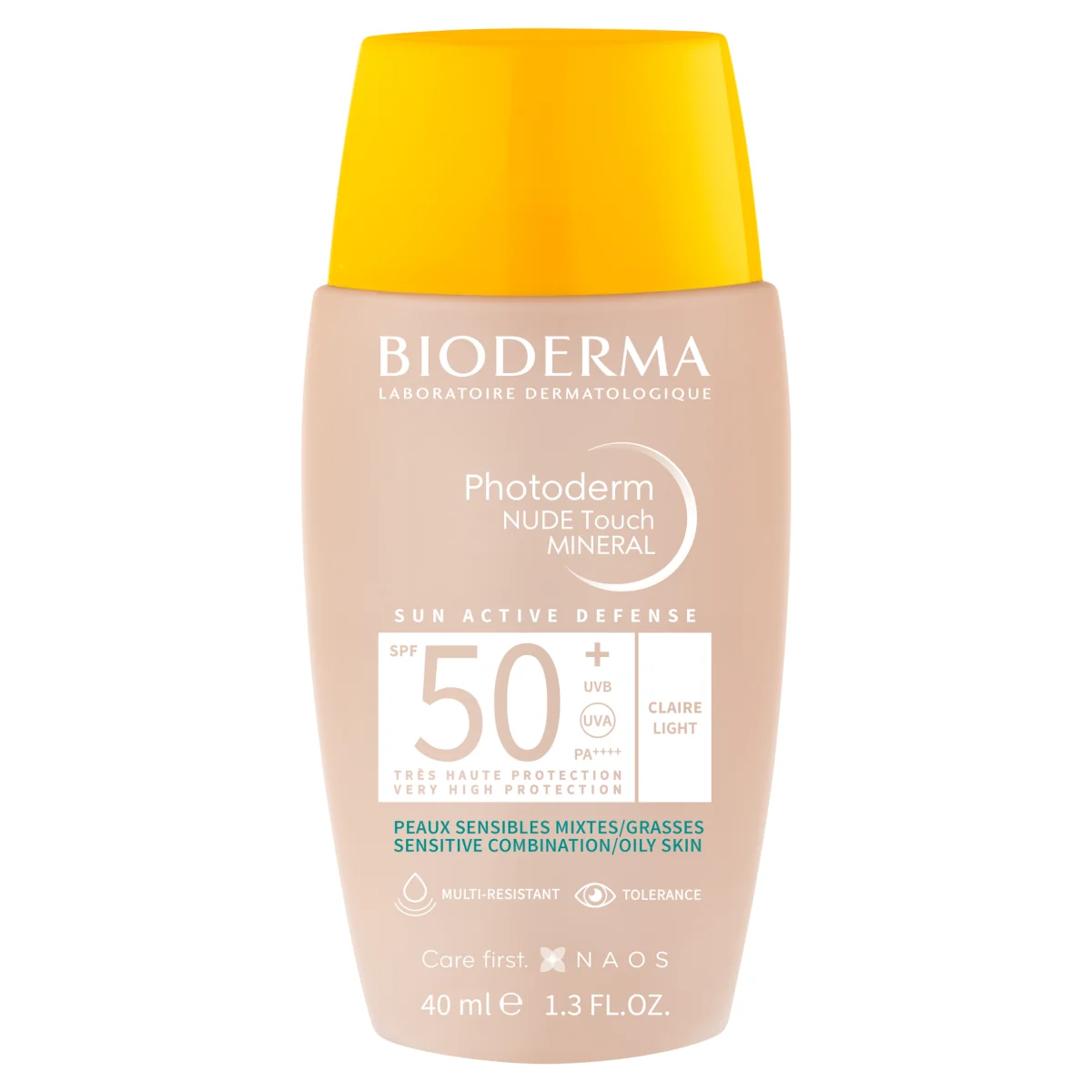 Bioderma Photoderm Nude Touch Mineral jasny podkład SPF 50+, 40 ml