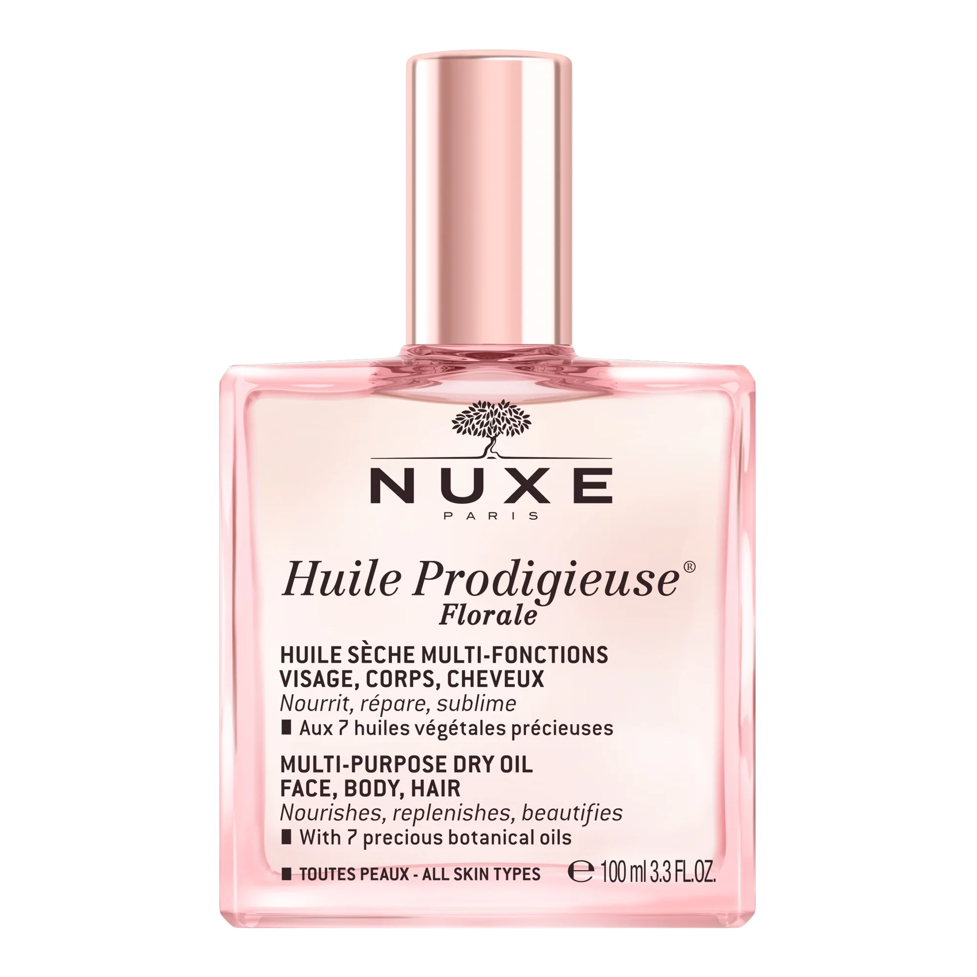NUXE Huile Prodigieuse® Florale zestaw, suchy olejek, 100 ml + szampon do włosów, 30 ml + olejek pod prysznic, 100 ml