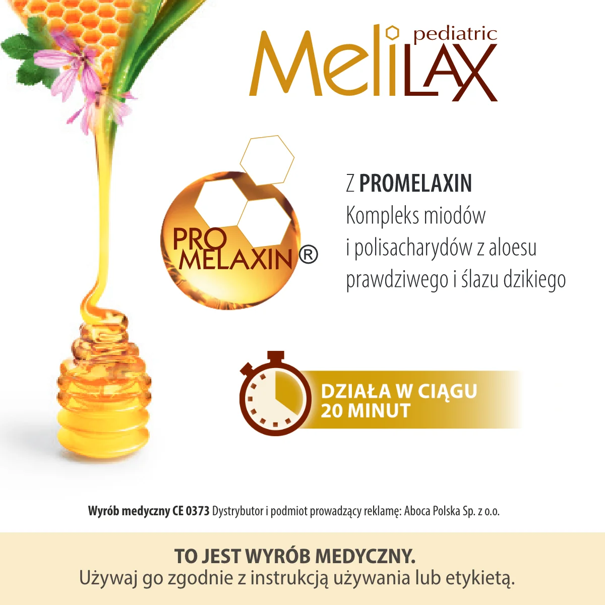 Melilax Pediatric mikrowlewka z Promelaxin, 6x5g