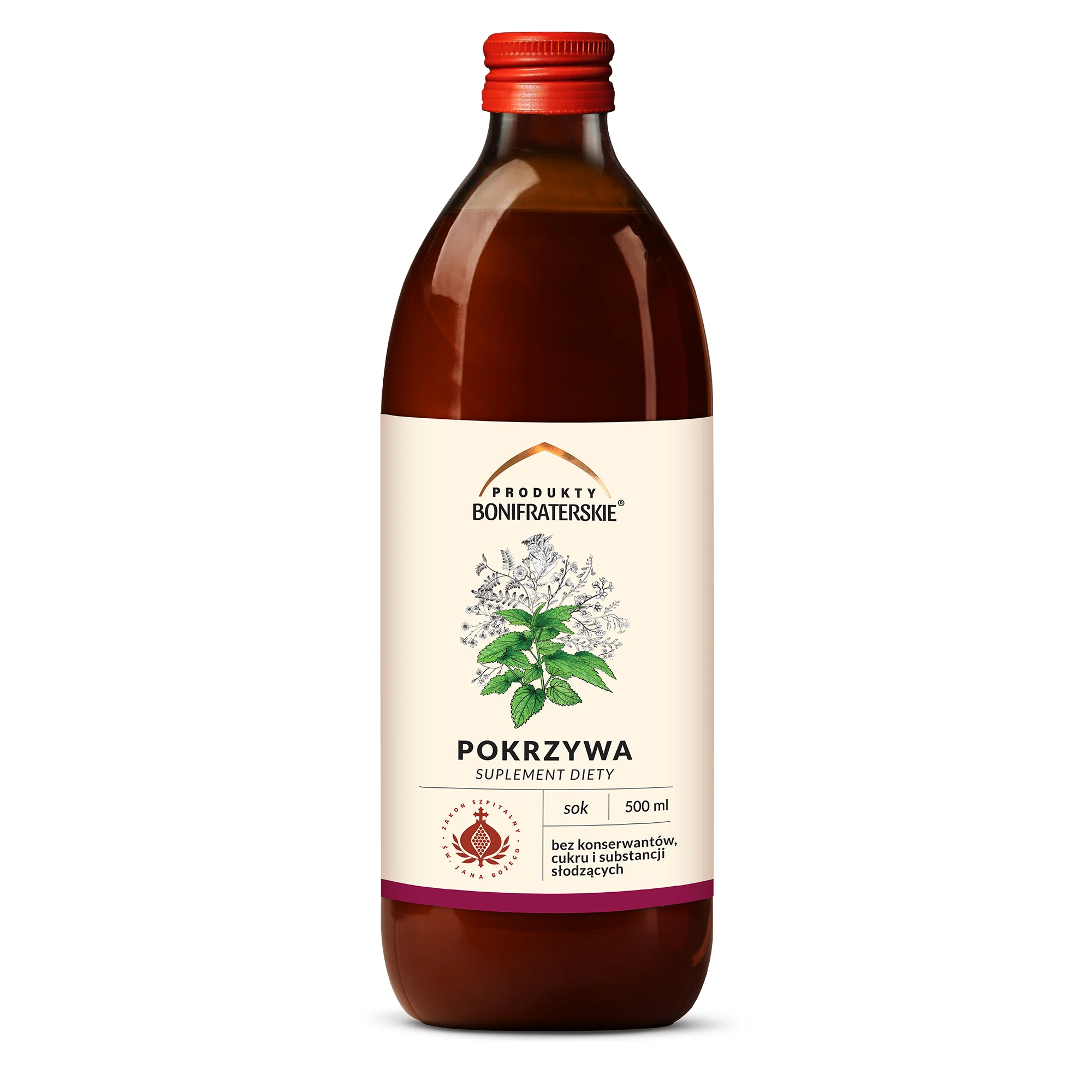 Produkty Bonifraterskie sok z pokrzywy, 500 ml
