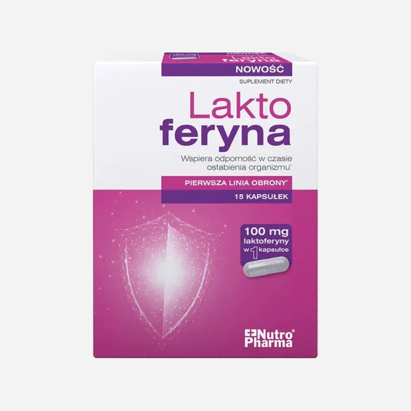 Laktoferyna 100 mg, 15 kapsułek