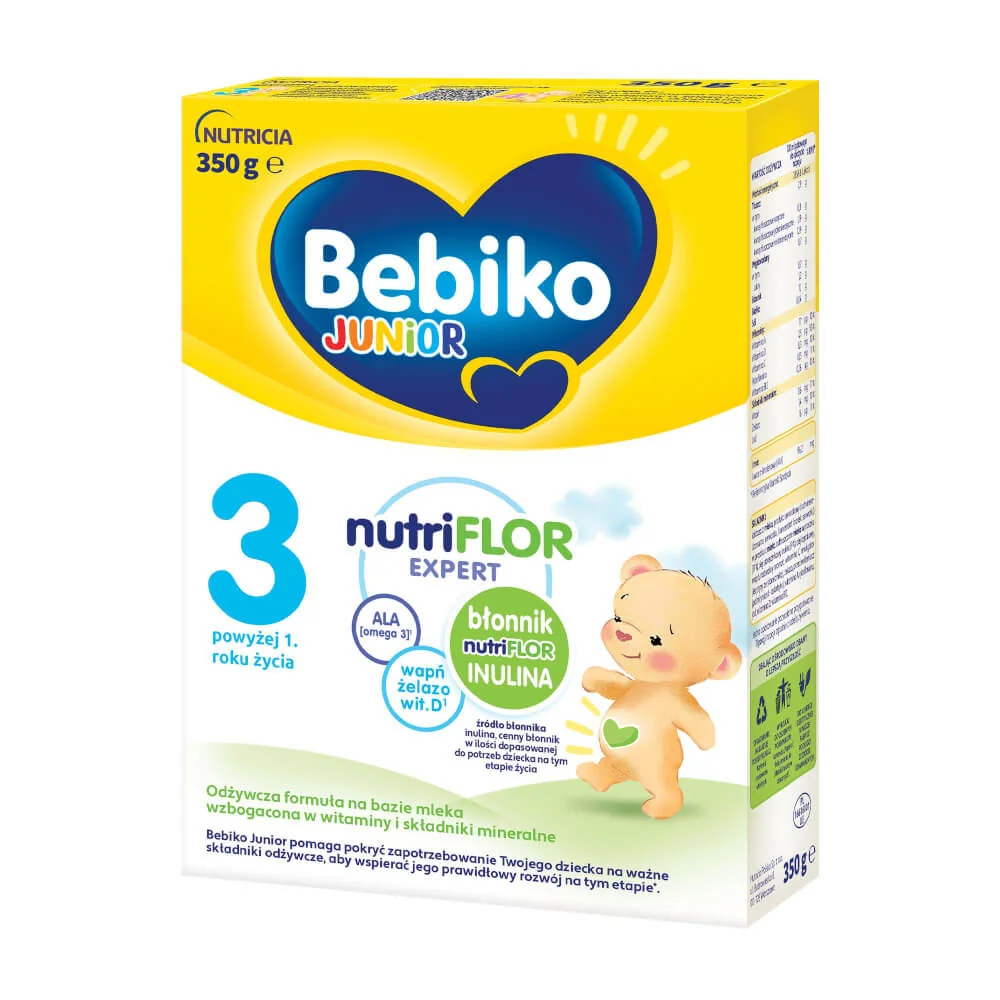 Bebiko Junior 3, modyfikowane mleko dla dzieci powyżej 1. roku życia, 350 g 