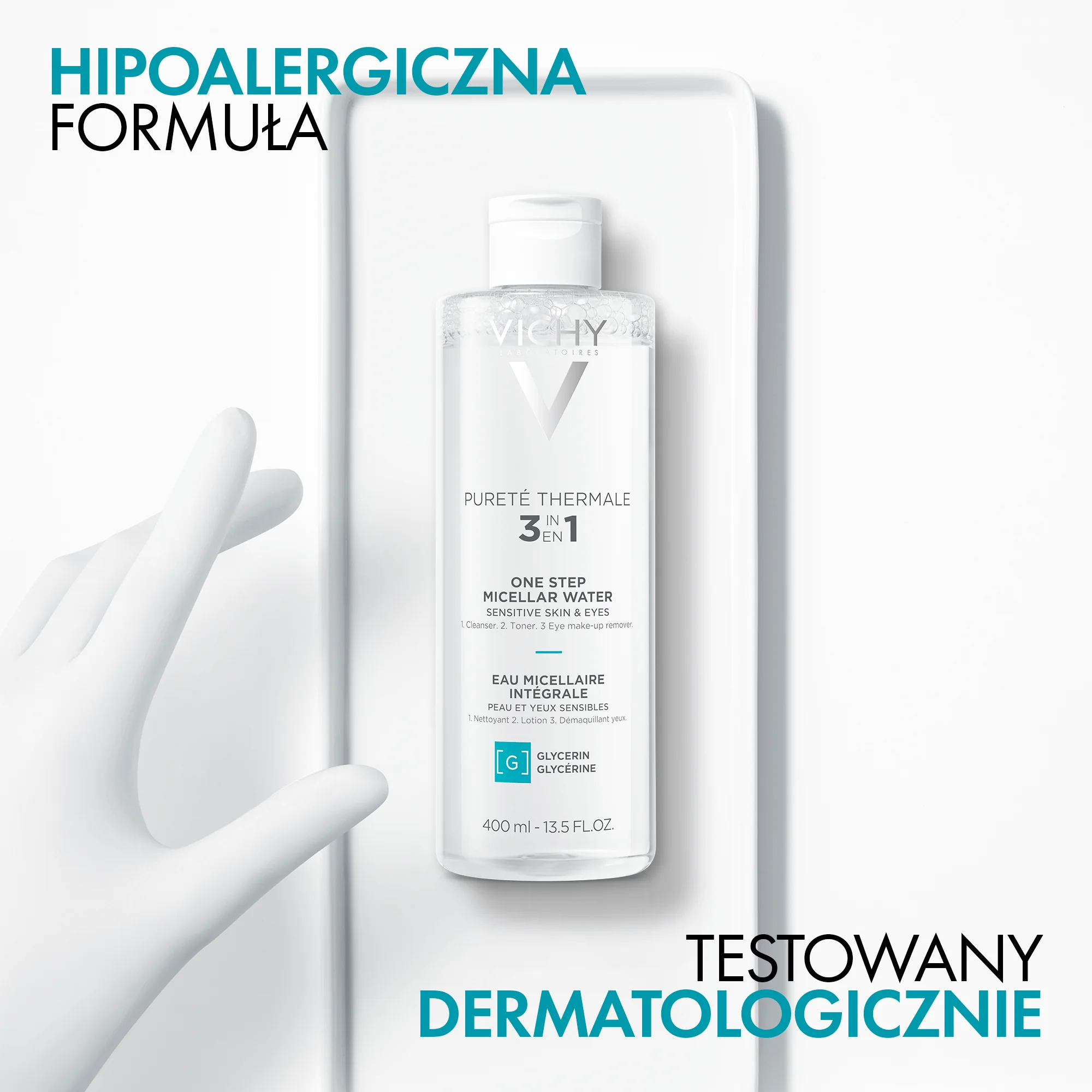 Vichy Purete Thermale płyn micelarny do skóry wrażliwej, 400 ml