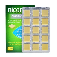 Nicorette Classic, 4 mg, 105 gum do żucia