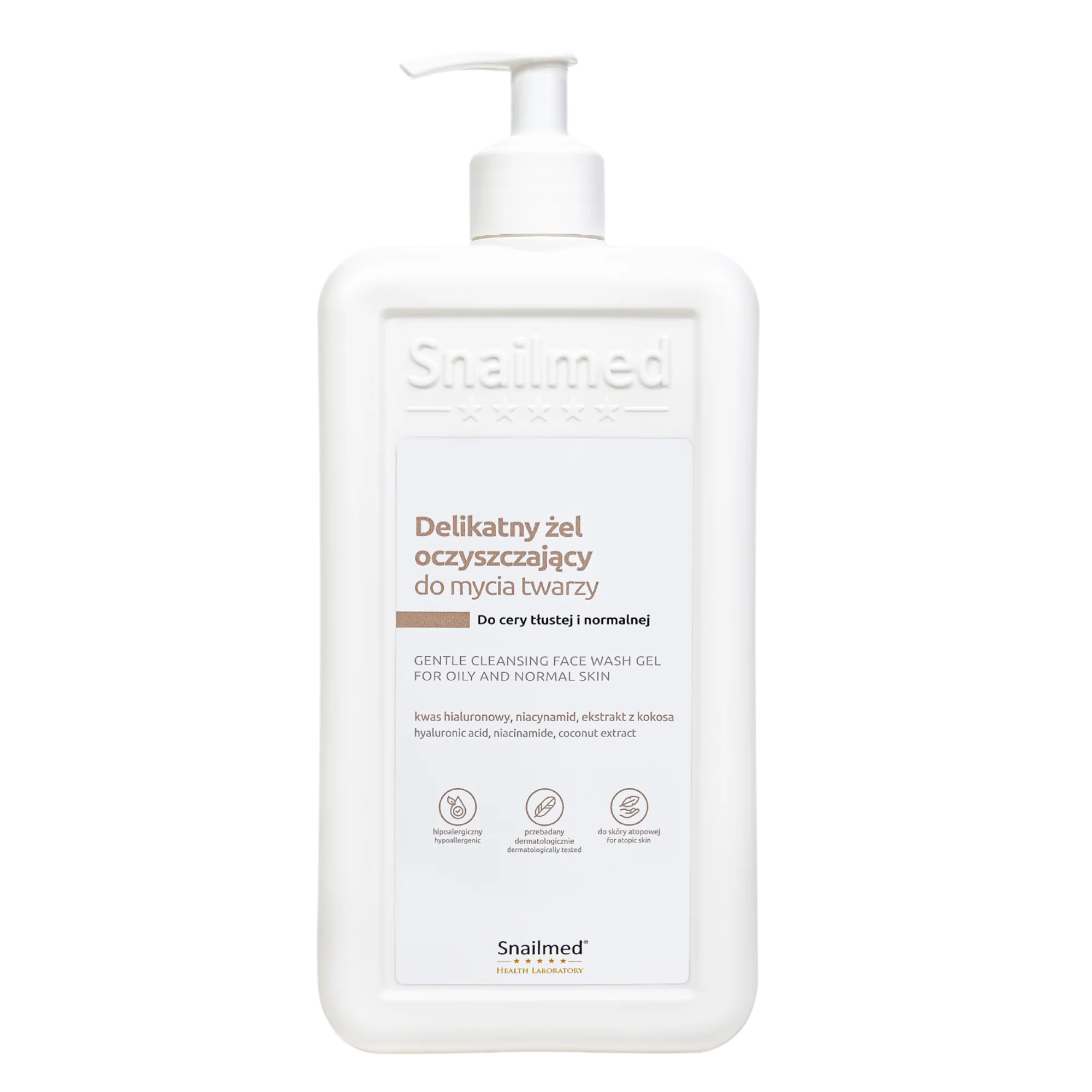 Snailmed Delikatny żel oczyszczający do mycia twarzy 480 ml
