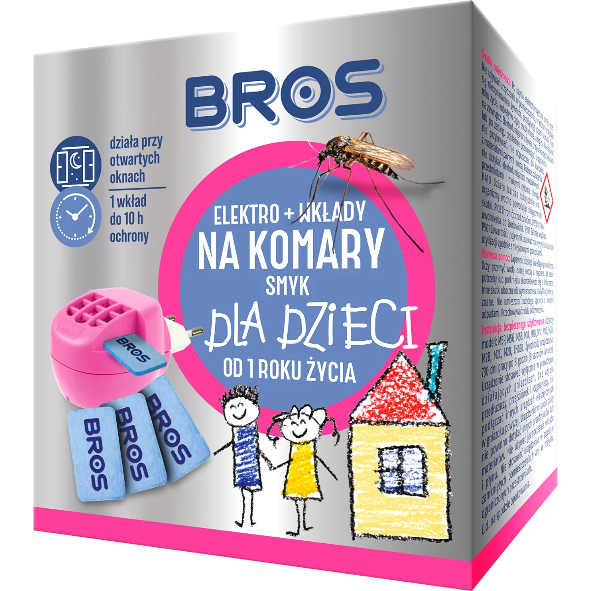 BROS Elektro + wkłady na komary Smyk, 1 szt.