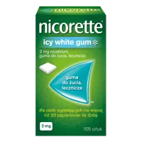 Nicorette Icy White Gum, 2 mg, 105 sztuk