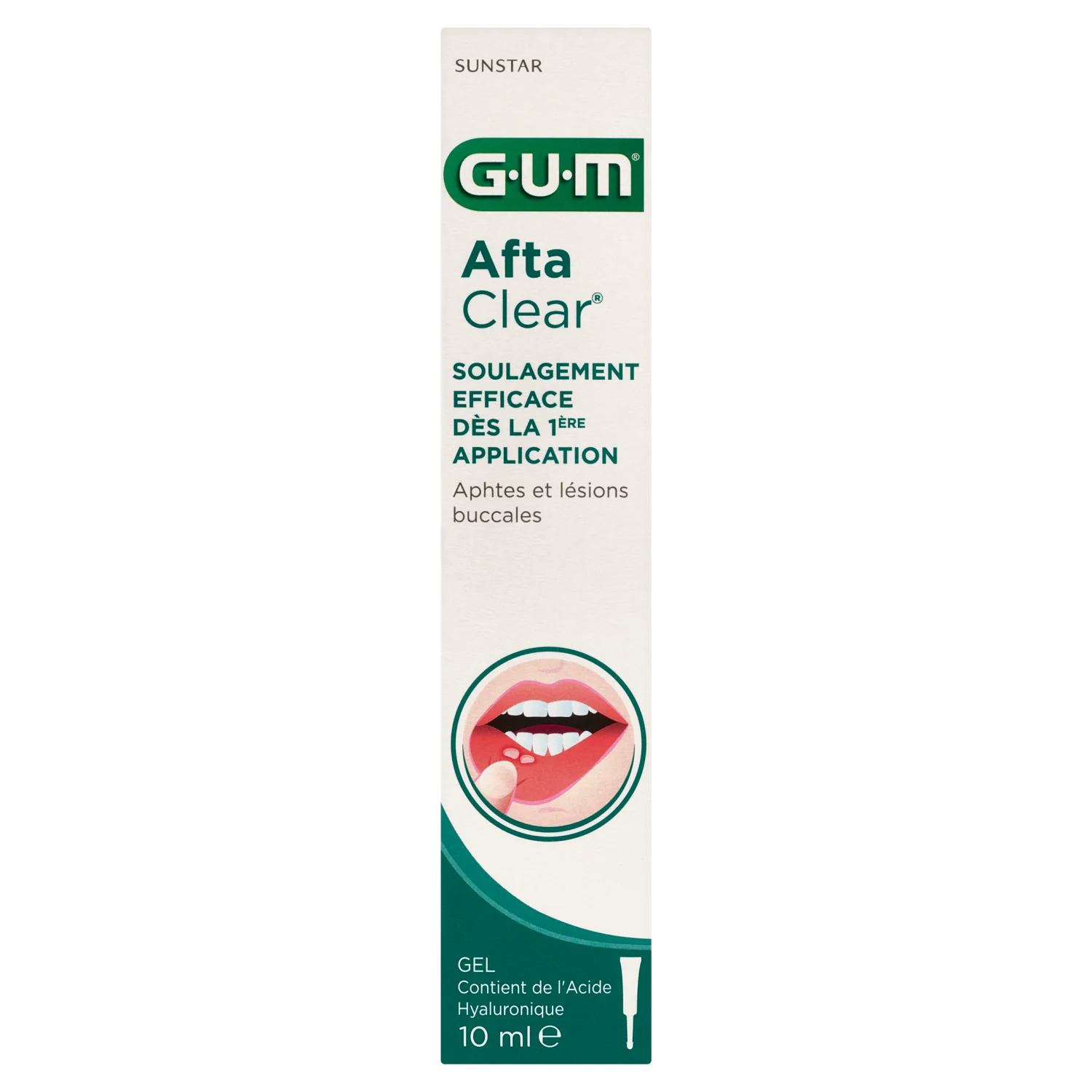 Sunstar Gum Afta Clear żel na afty, 10 ml