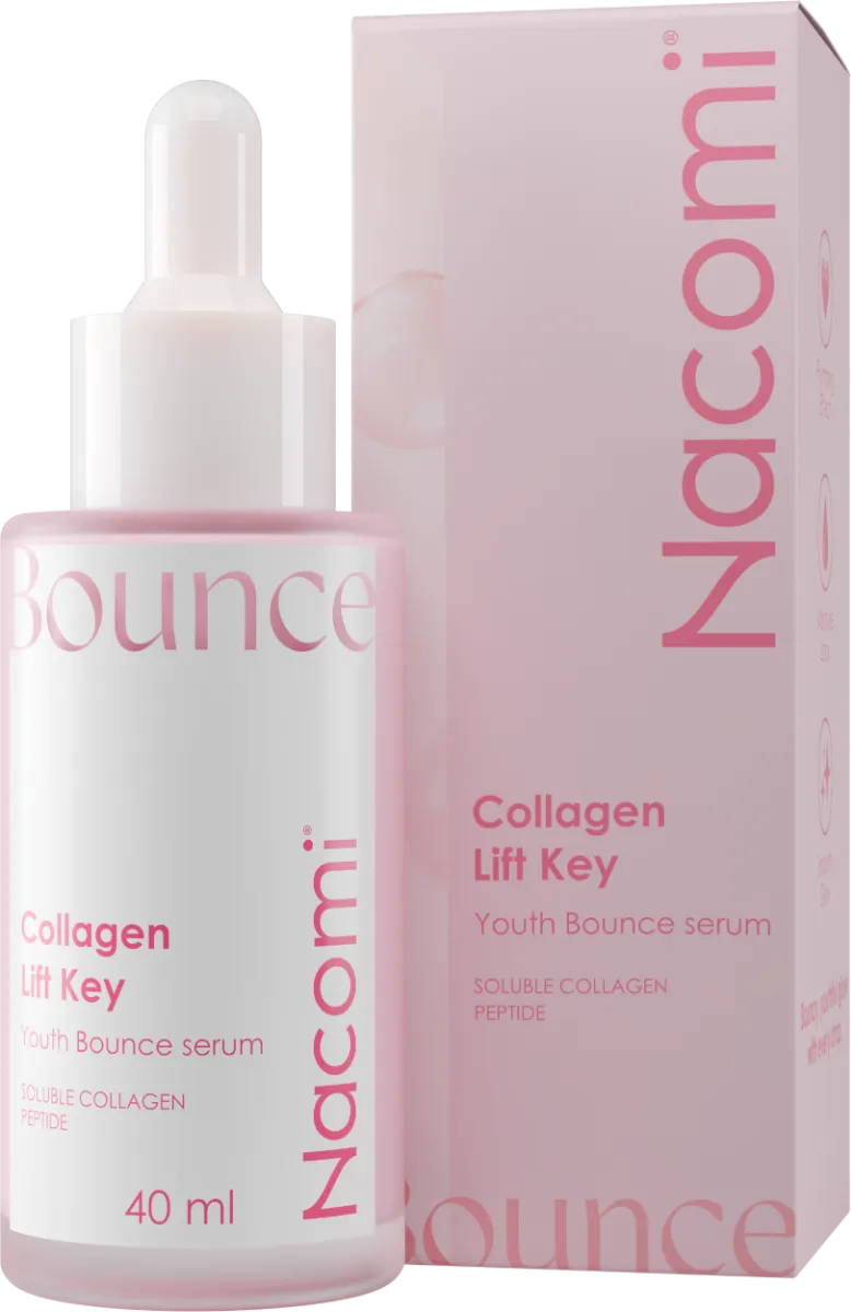 Nacomi Bounce Collagen Lift Key ujędrniające serum do twarzy z kolagenem, 40 ml