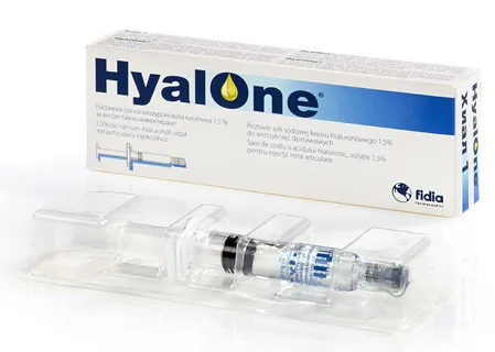 HyalOne, roztwór do wstrzykiwań dostawowych 60mg/4ml, 1 ampułkostrzykawka