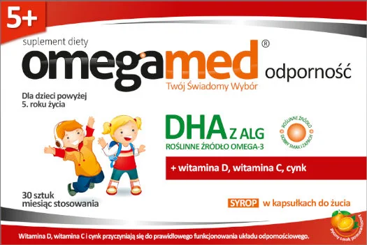 Omegamed Odporność 5+ 30 kapsułek do żucia Omegamed Odporność 5+ 30 kapsułek do żucia