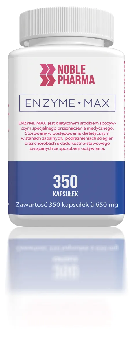 NoblePharma Enzyme-max, 350 kapsułek