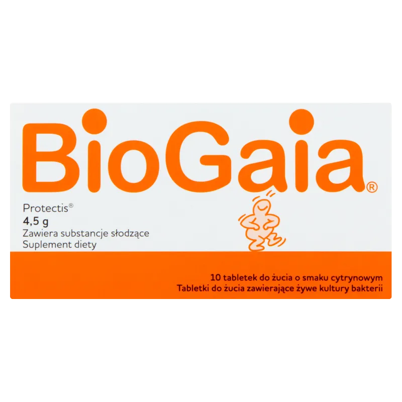 BioGaia ProTectis - suplement diety w postaci probiotycznych tabletek do żucia, 10 szt.