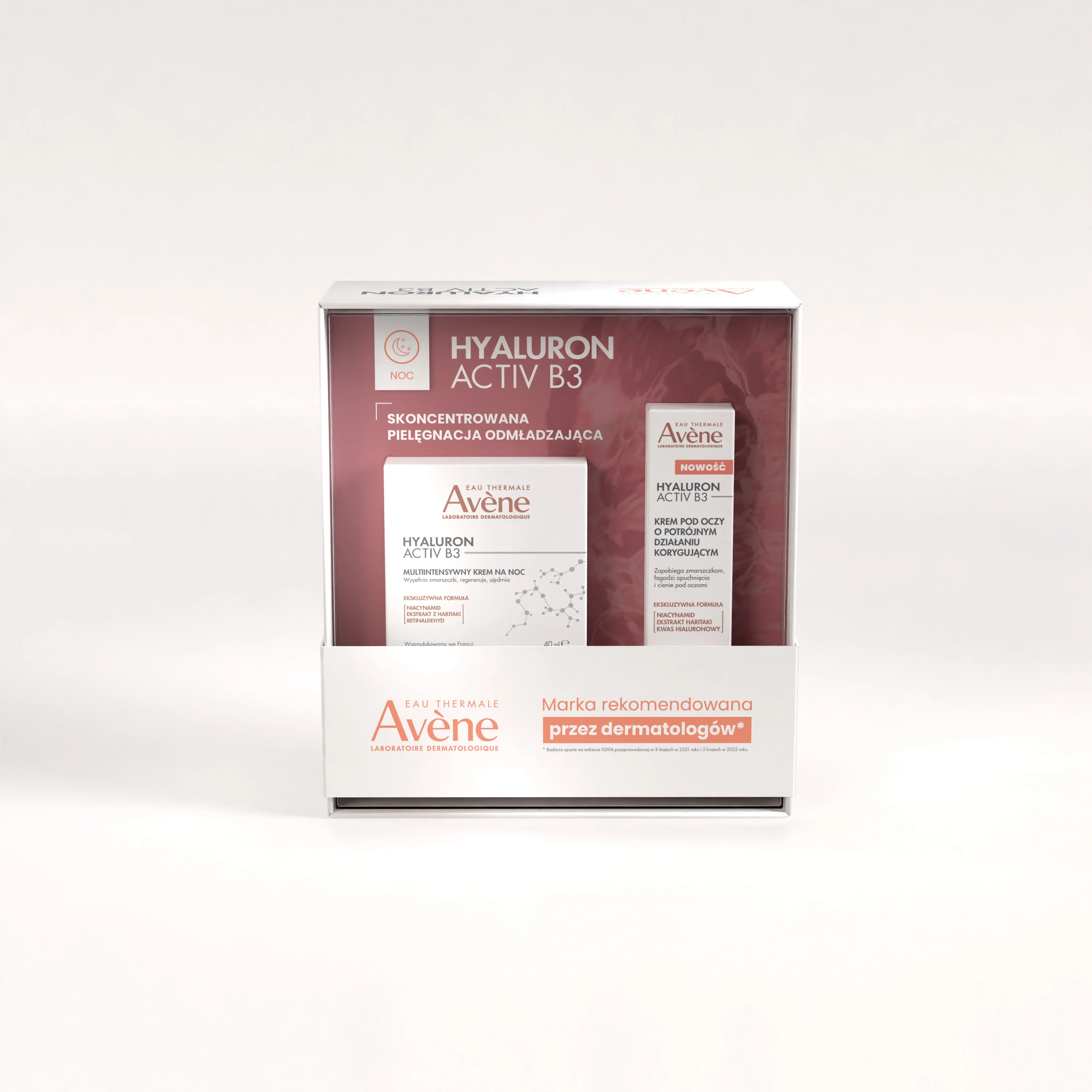 Eau Thermale Avene Hyaluron Activ B3 estaw krem na noc, 40 ml + krem pod oczy, 15 ml