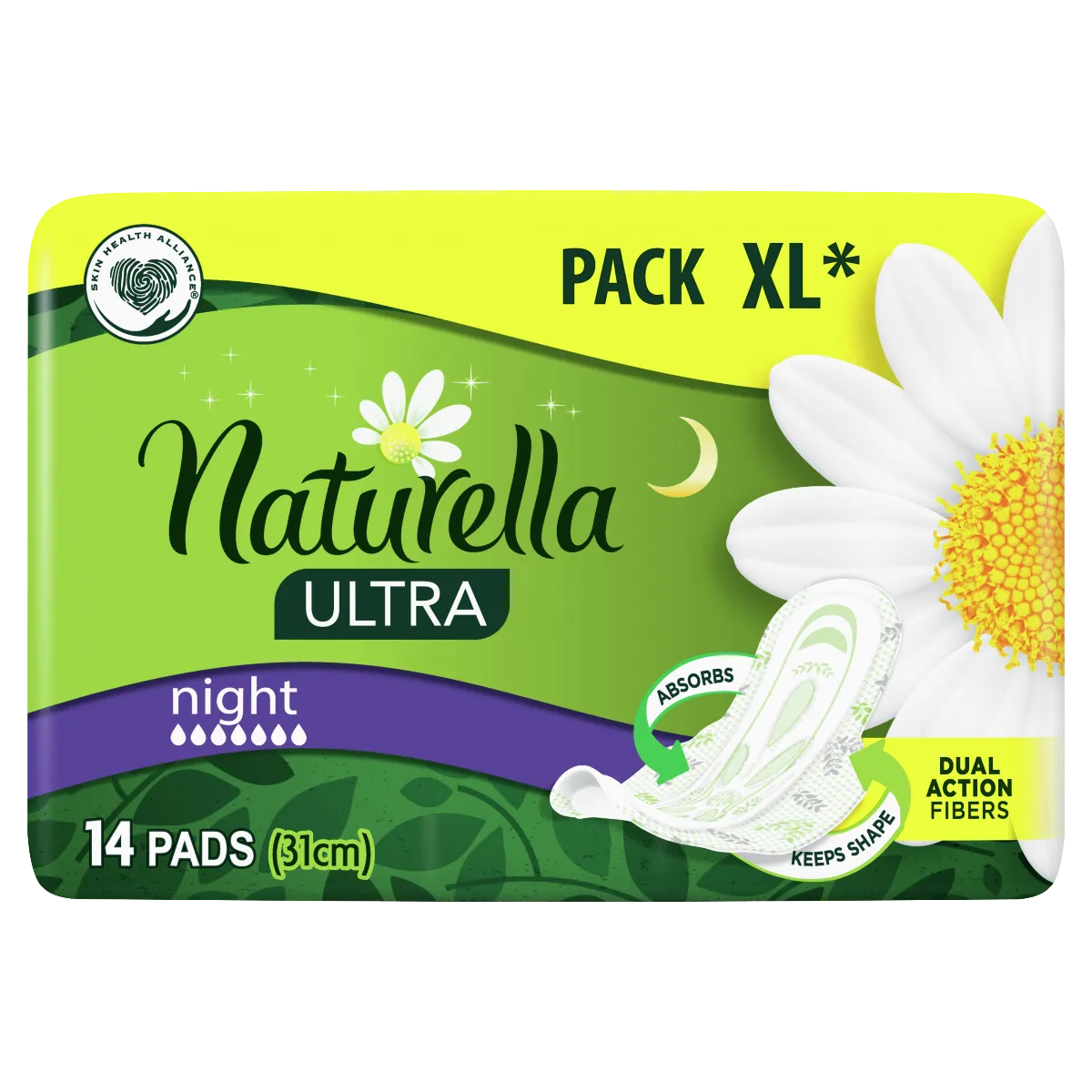 Naturella Ultra Night podpaski ze skrzydełkami, 14 szt. 
