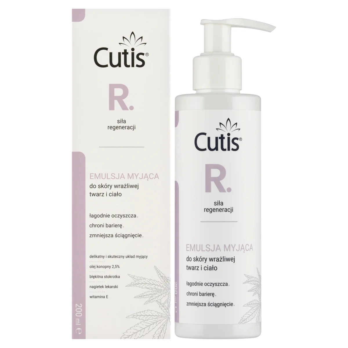 Cutis R-REGENERACJA emulsja myjąca do skóry wrażliwej – twarz i ciało 200 ml