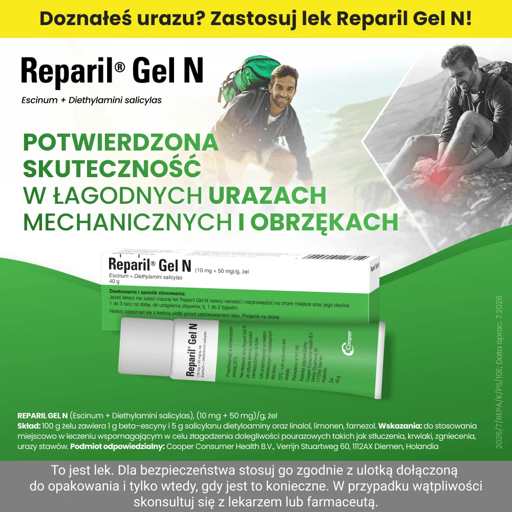 Reparil Gel N (10 mg + 50 mg )/g, żel, 40 g