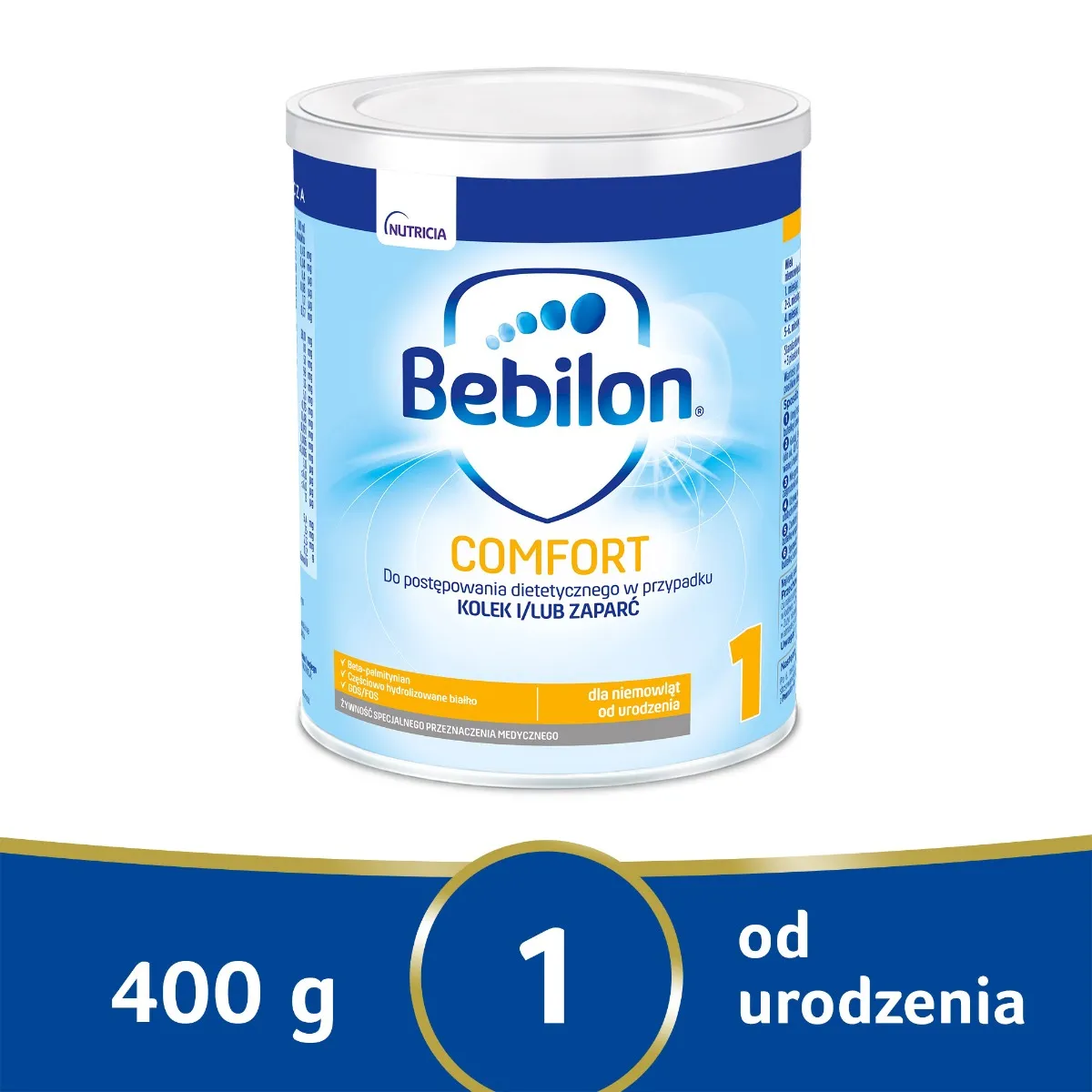 Bebilon Comfort 1, mleko początkowe od urodzenia, 400 g 