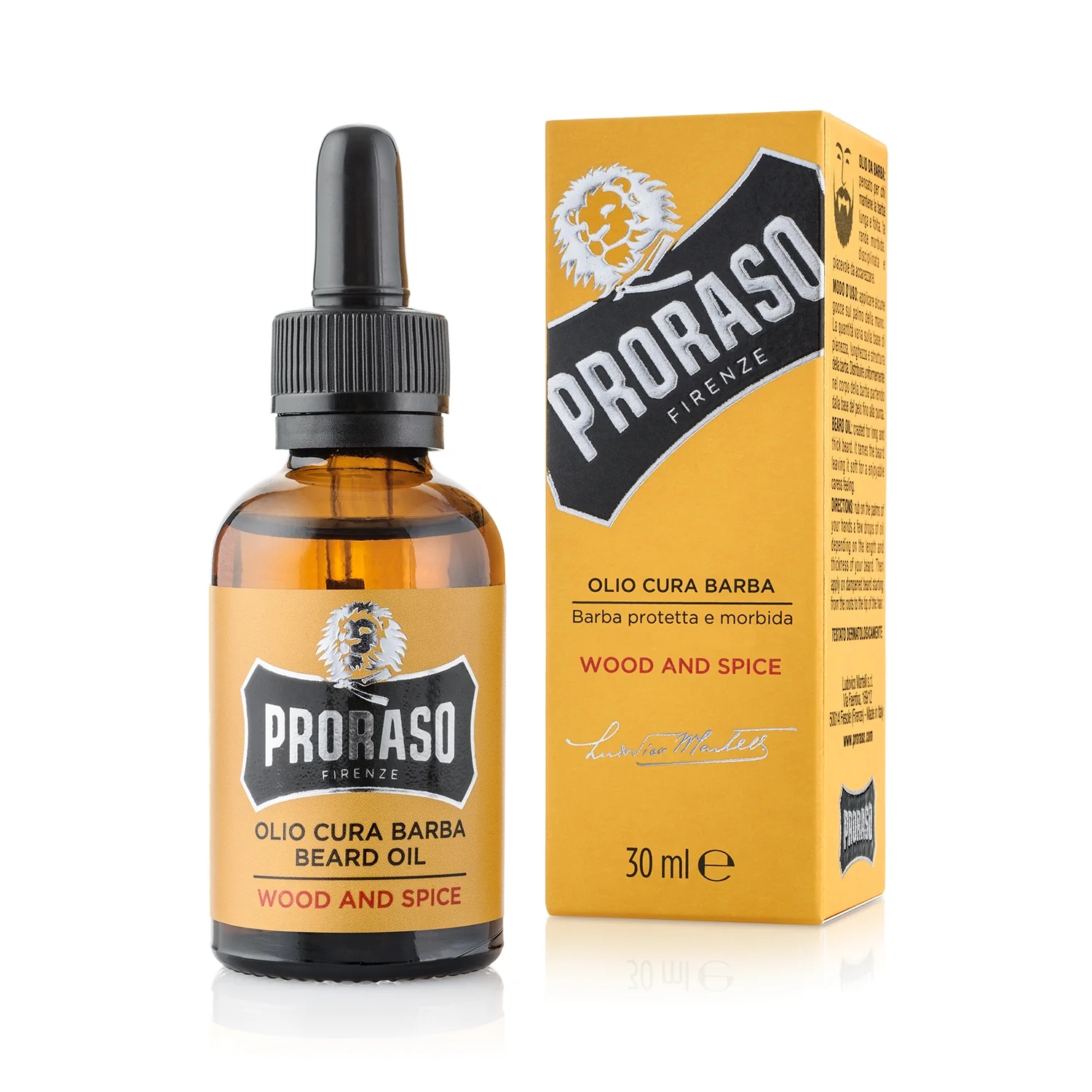 Proraso Wood & Spice olejek do brody, 30 ml