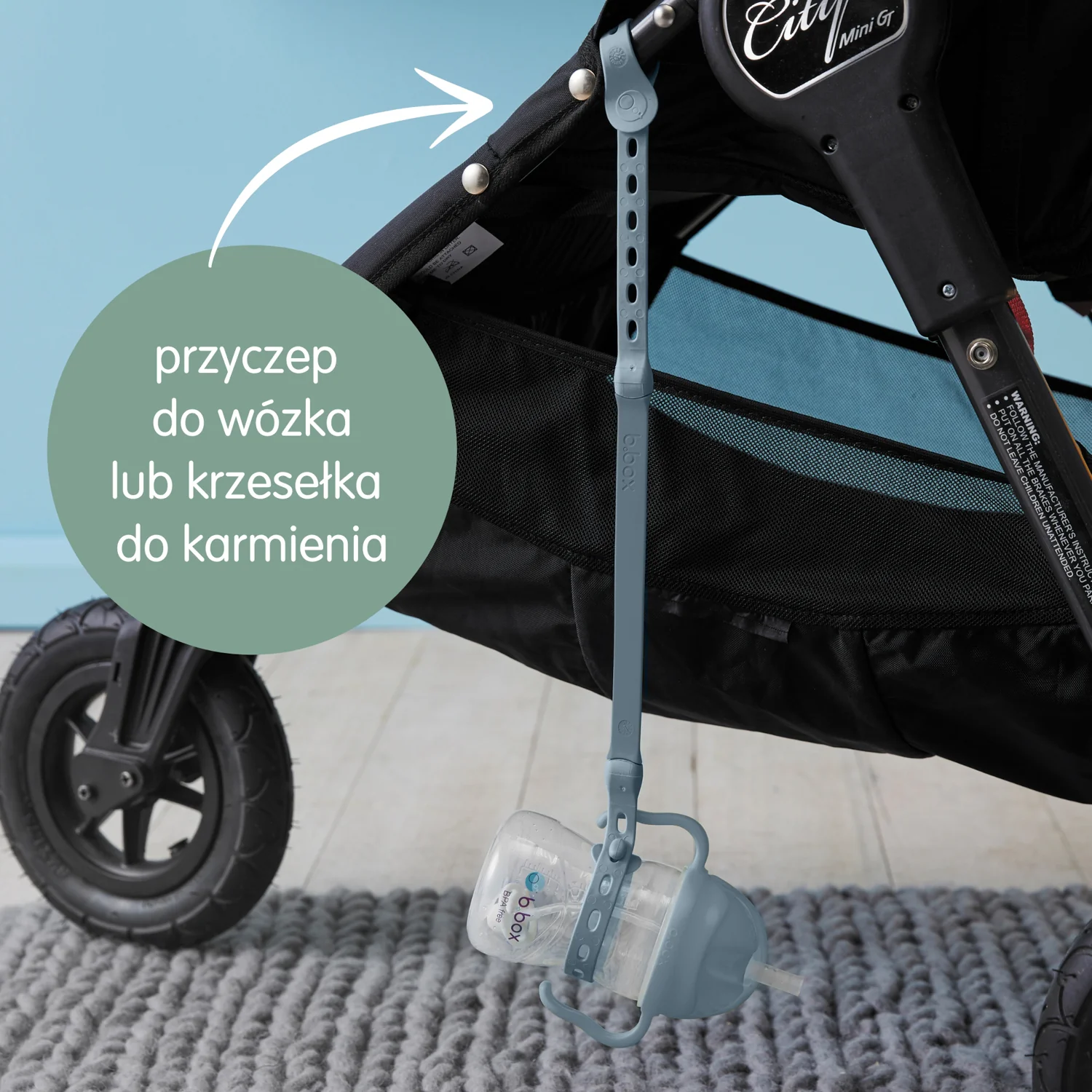 B.box smycz do bidonu błękitna, 1 szt.