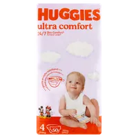 Huggies Ultra Comfort Jumbo Pack pieluszki rozmiar 4 (7-18 kg), 50 szt.
