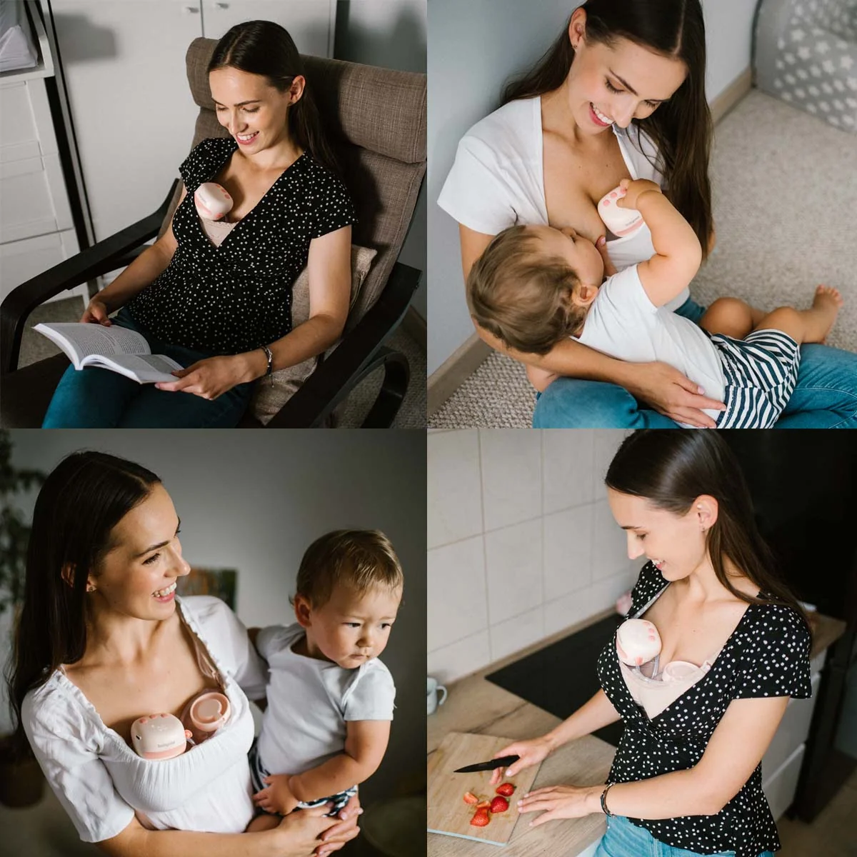 Babyono Twinnny laktator podwójny elektryczny muszlowy, 1 szt.