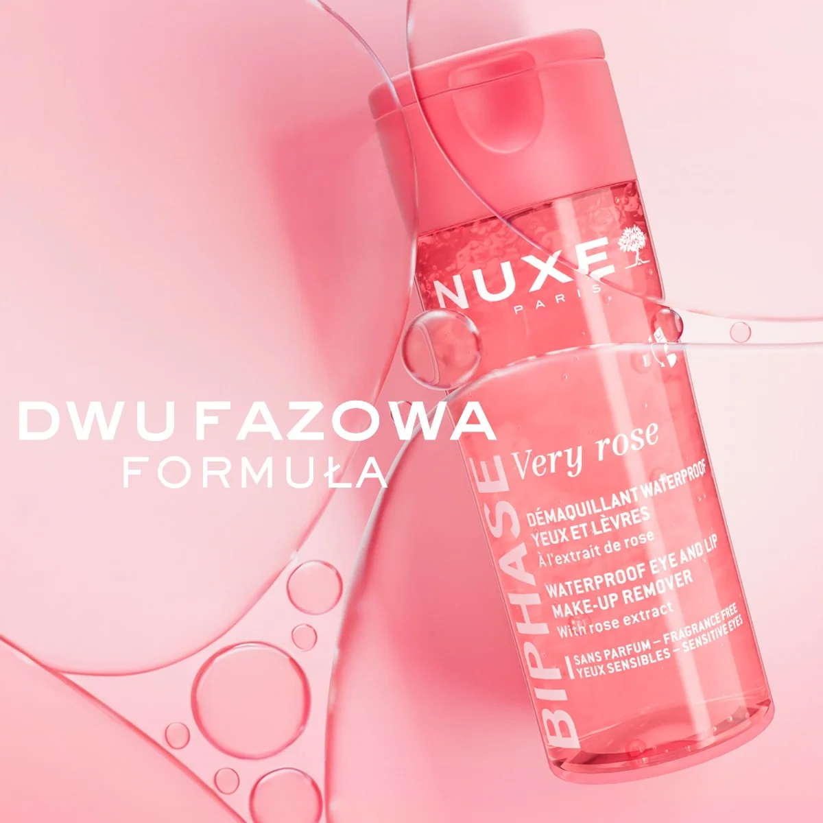 Nuxe Very Rose duwfazowy płyn do demakijażu, 100 ml