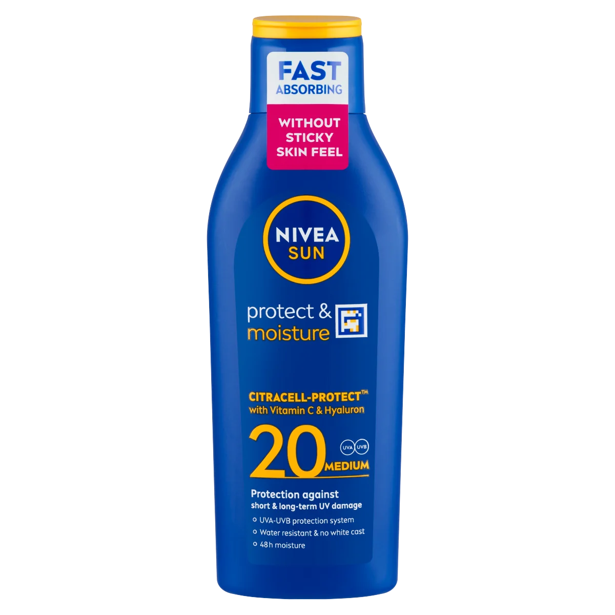 Nivea Sun Protect & Moisture nawilżające mleczko do opalania SPF 20, 200 ml