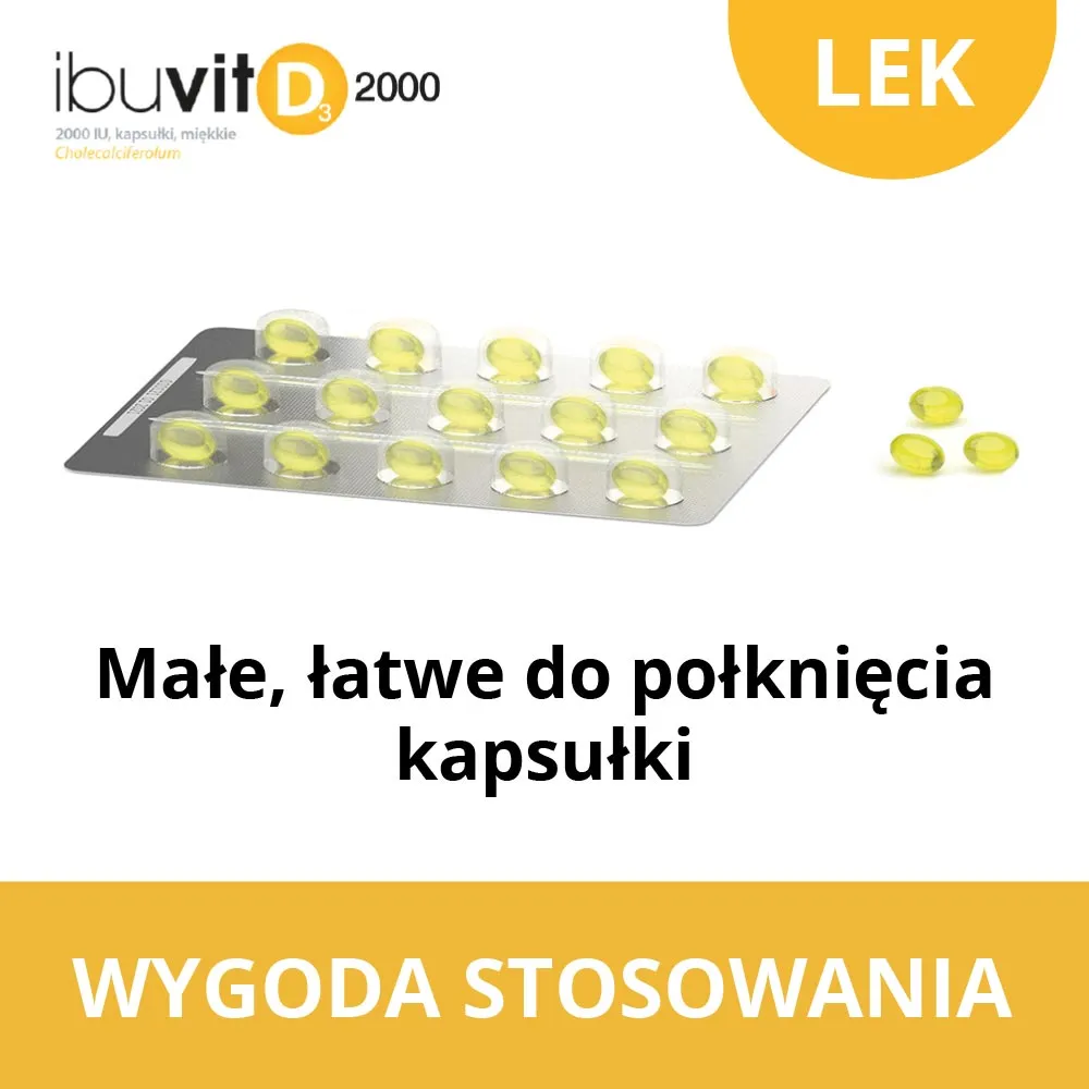 Ibuvit D3 2000 IU, 2000 IU, kapsułki miękkie, 60 sztuk 