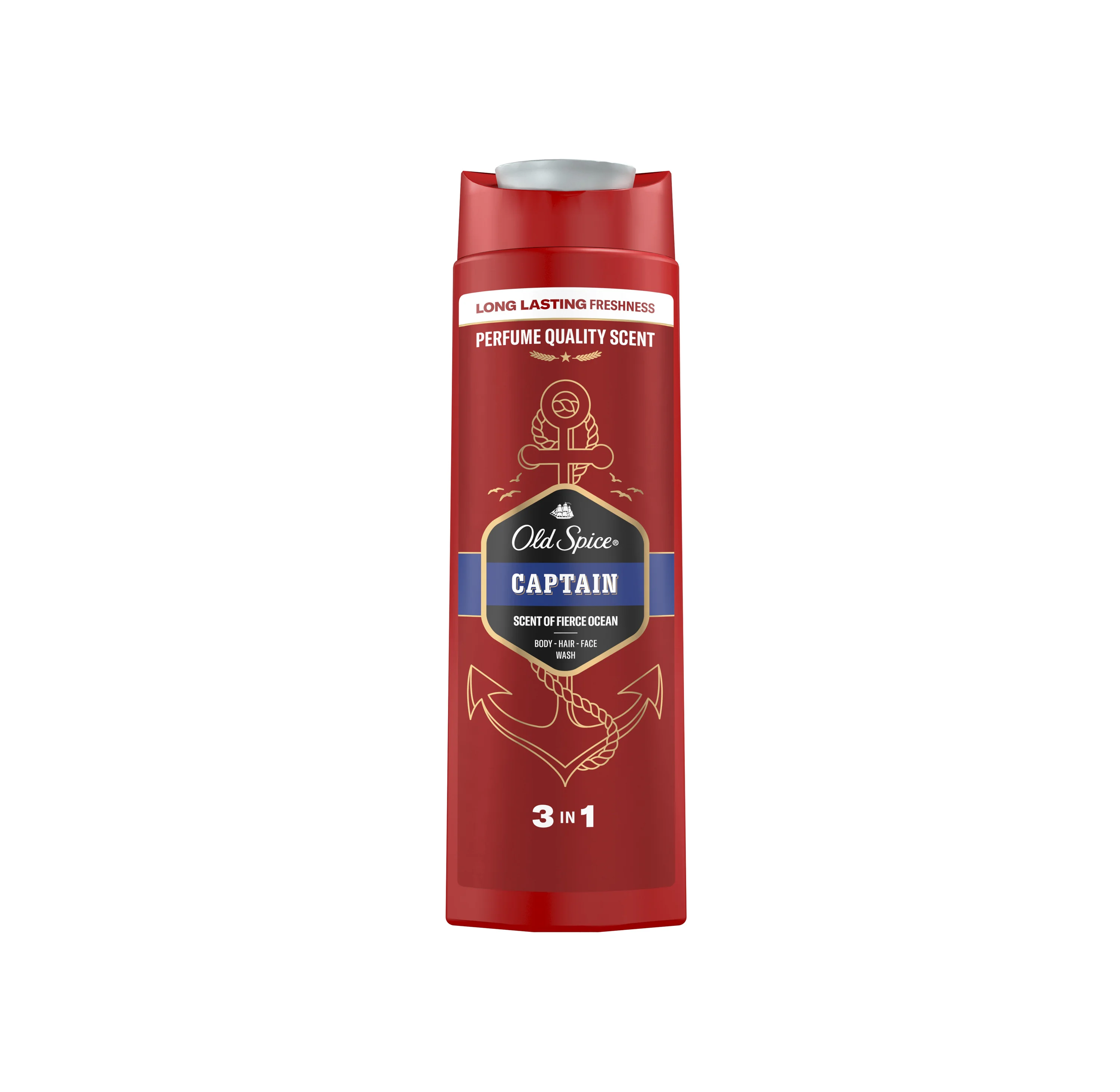 Old Spice Capitan płyn do kąpieli, żel pod prysznic i szampon 3w1, 400 ml
