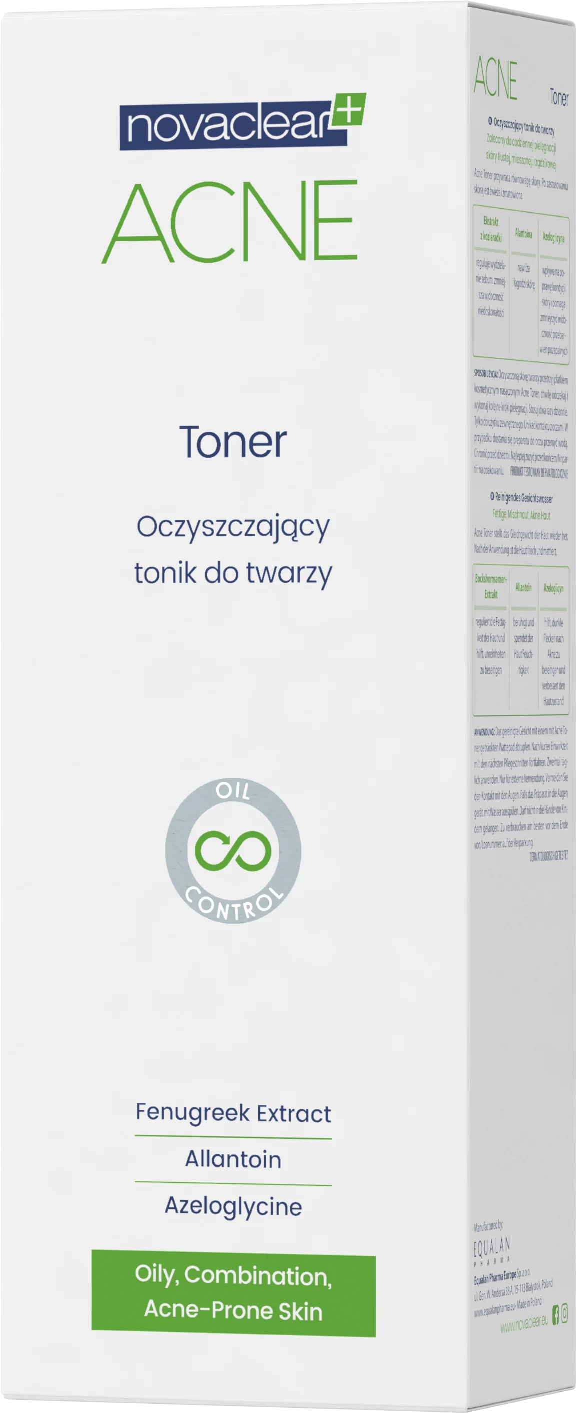 Novaclear Acne oczyszczający tonik do twarzy, 150 ml