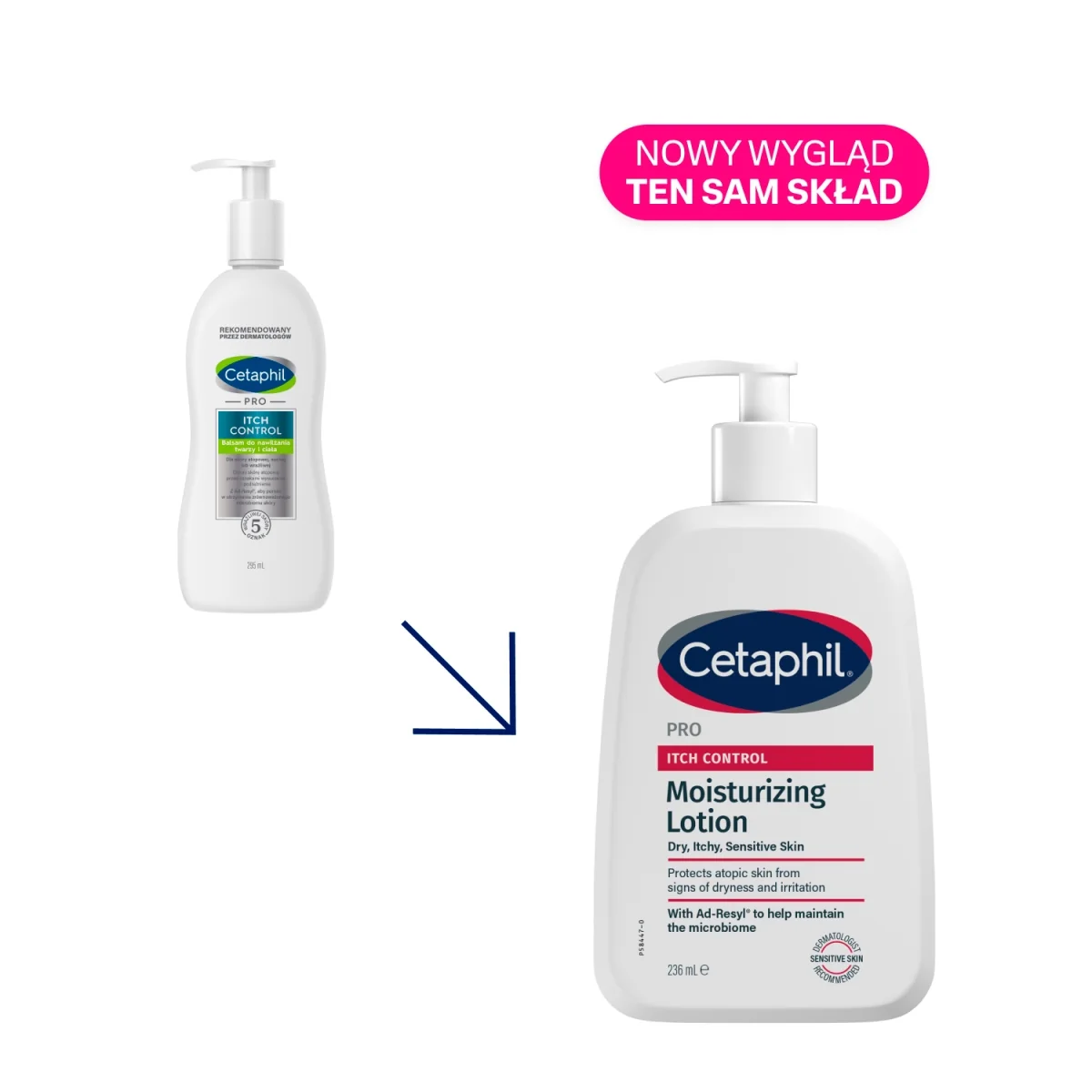 Cetaphil Pro Itch Control balsam do nawilżania twarzy i ciała, 236 ml