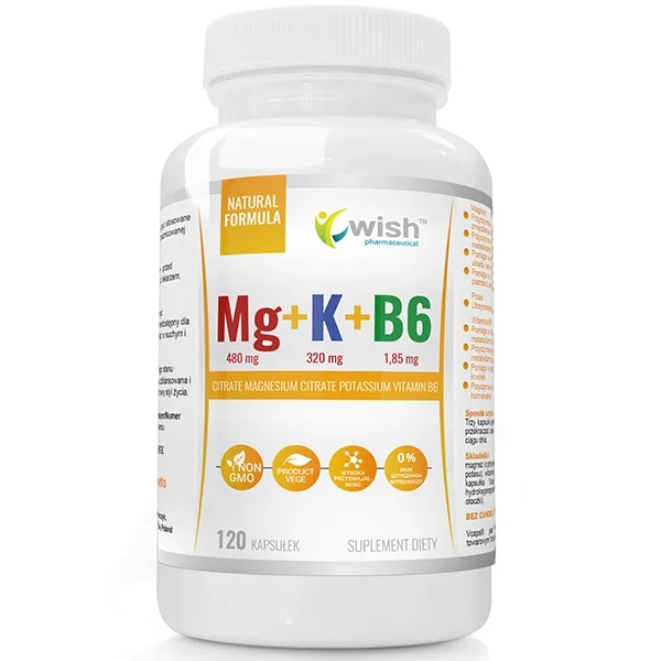 Wish Mg + K + B6 120 kapsułek