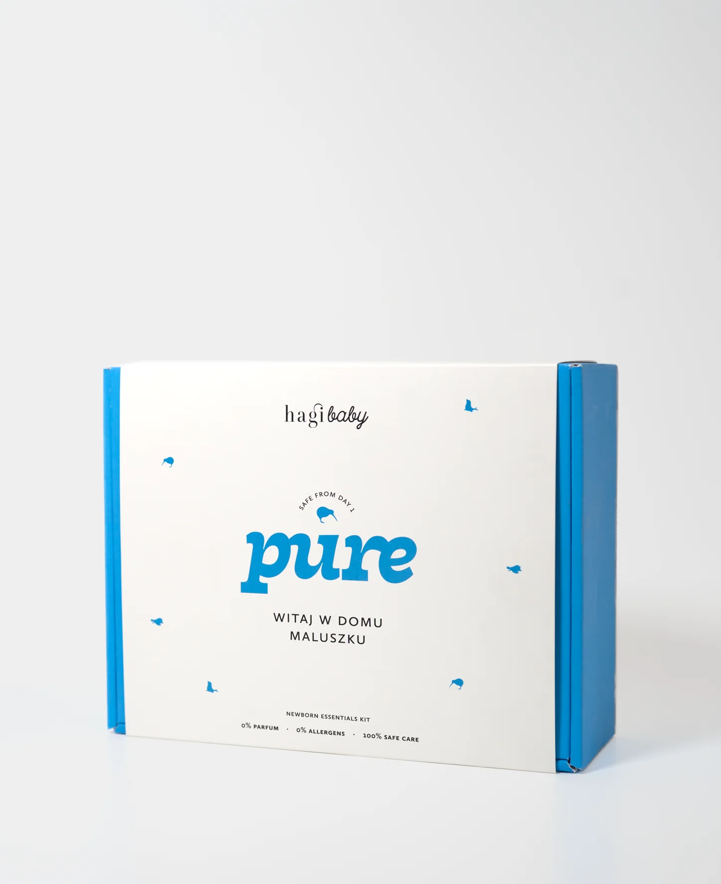 Hagi Baby Pure Zestaw Witaj w Domu Maluszku żel do mycia ciała i włosów, 300 ml + emolient do kąpieli, 200 ml + krem pod pieluszkę, 75 ml + krem do buzi i ciała, 75 ml