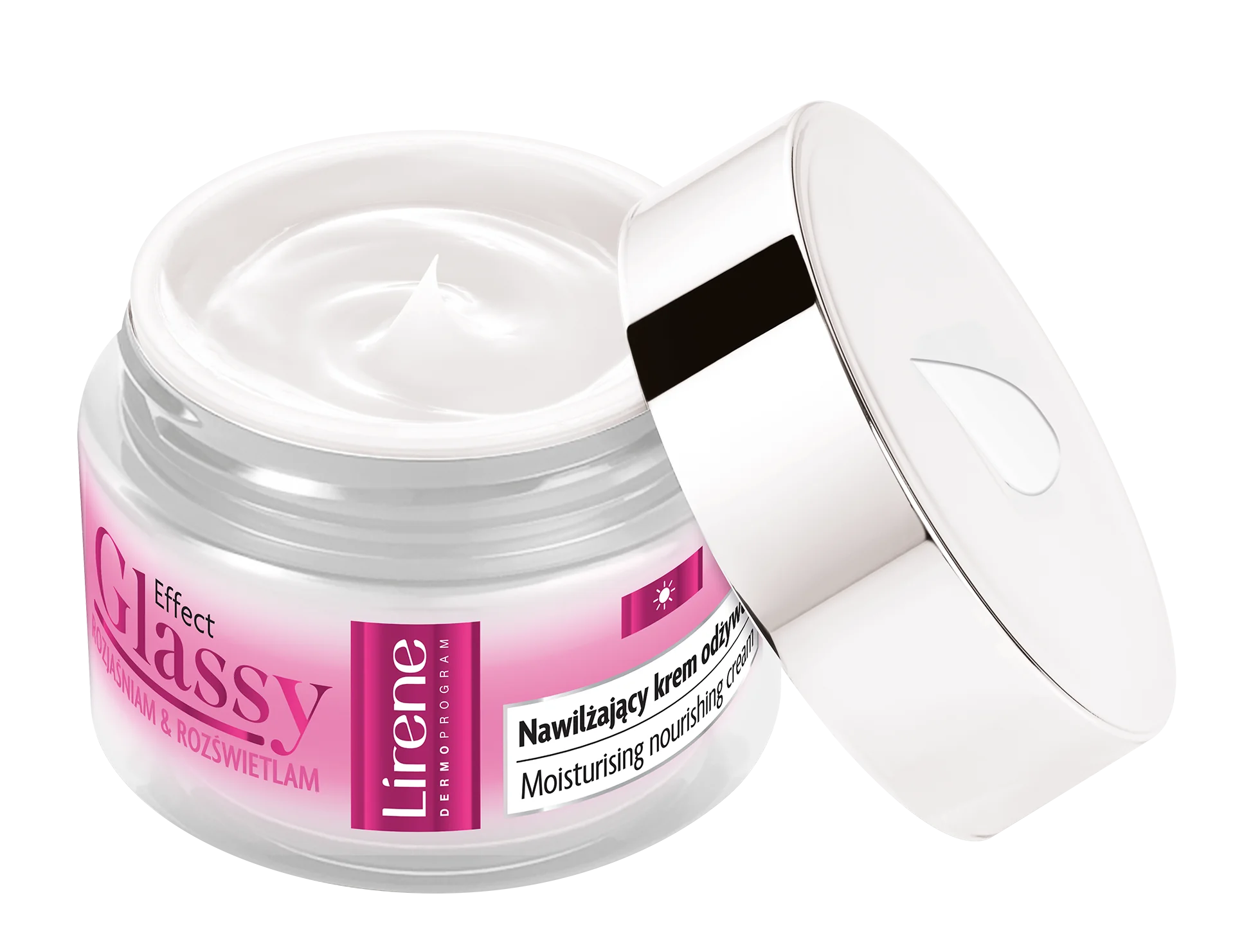 Lirene Effect Glassy nawilżający krem odżywczy SPF 50, 50 ml