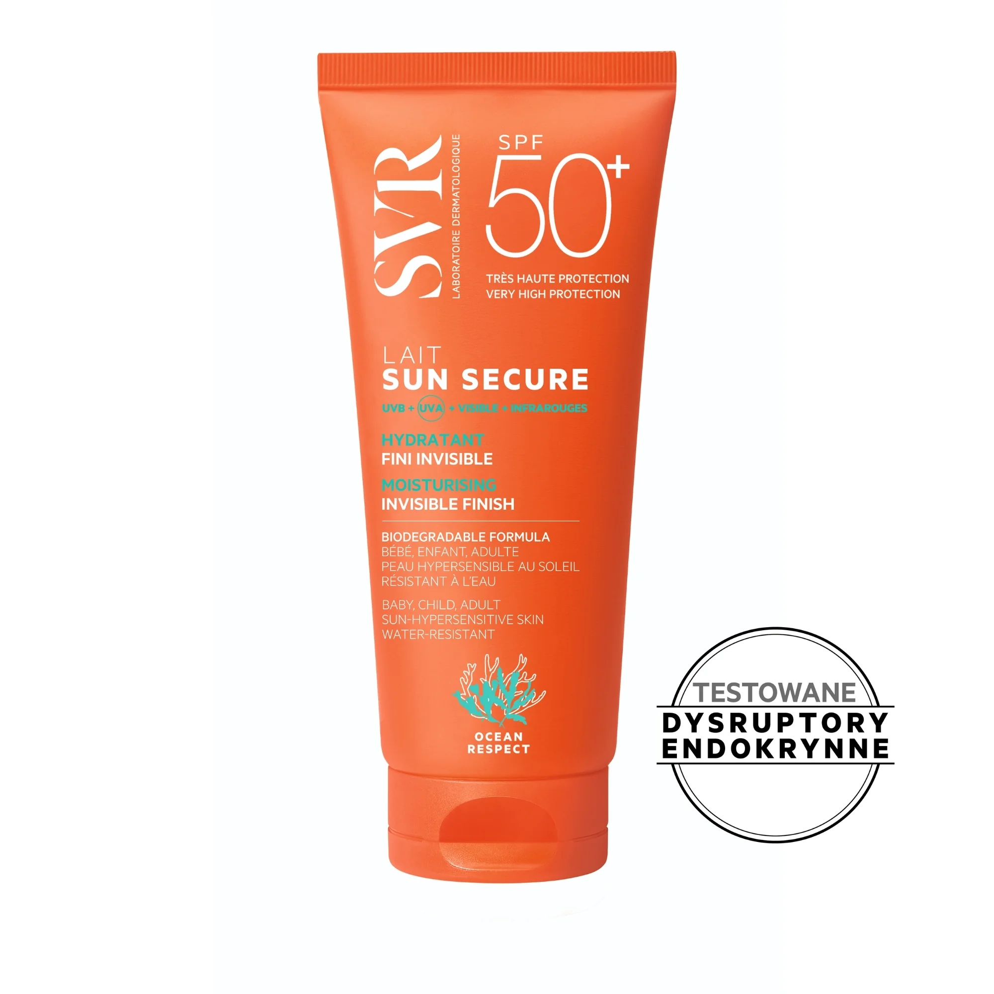 SVR Sun Secure Lait biodegradowalne mleczko SPF 50+, 100 ml