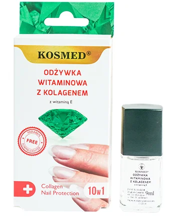 Kosmed witaminowa odżywka do paznokci z kolagenem, 9 ml