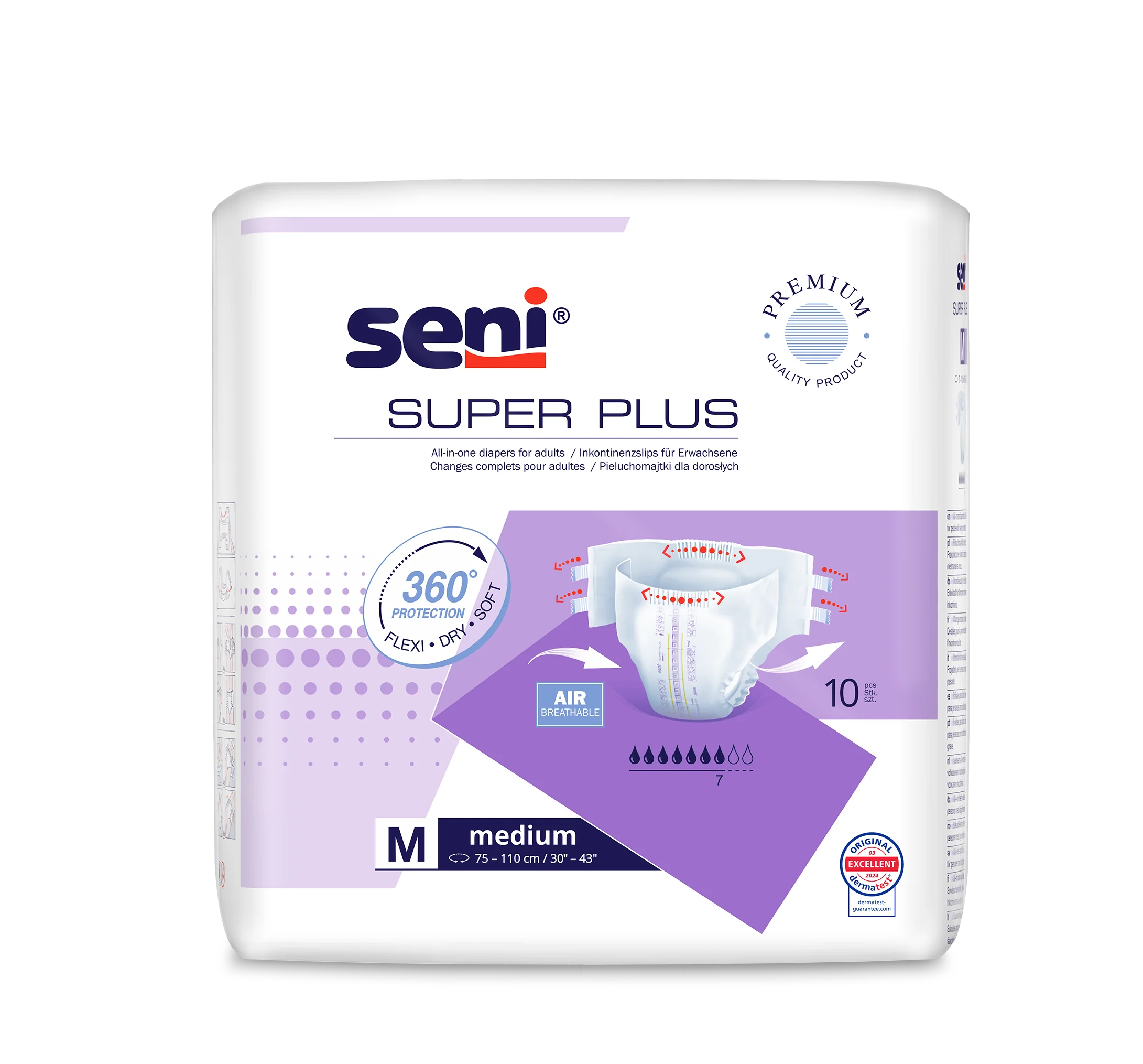 Seni Super Plus pieluchomajtki M, 10 szt.