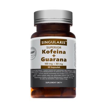 Singularis Superior Kofeina + Guarana, suplement diety, 60 kapsułek 