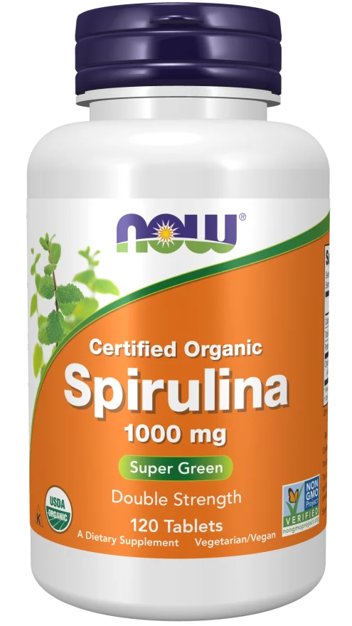Now Foods Organiczna Spirulina 1000 mg 120 tabletek