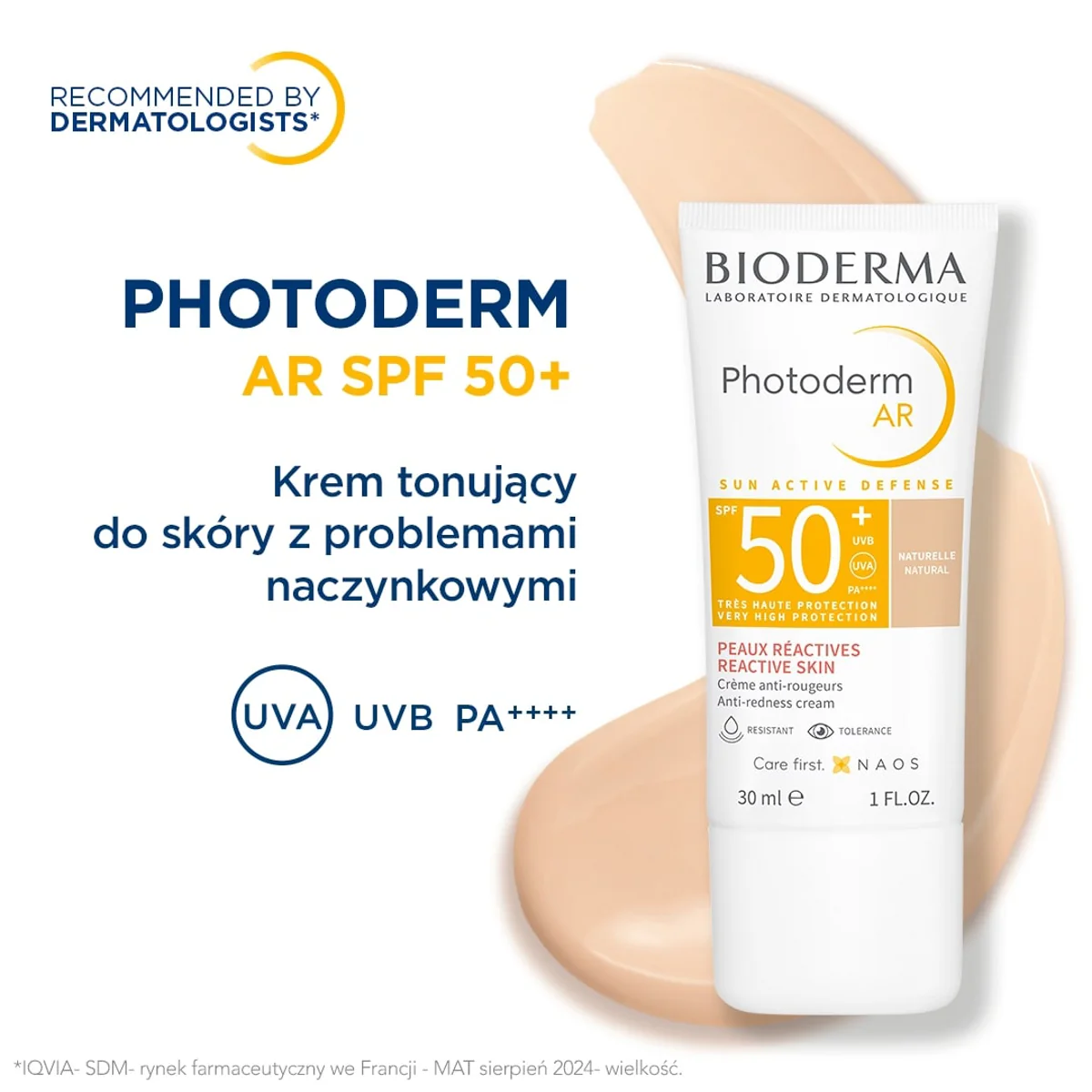 Bioderma Photoderm AR krem tonujący SPF 50+, 30 ml