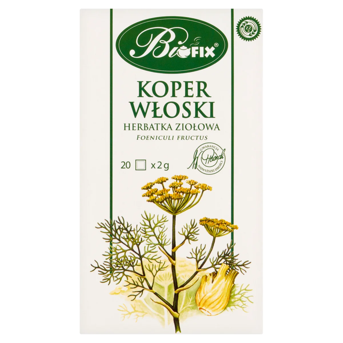 BiFIX Koper Włoski herbatka ziołowa ekspresowa, 20 x 2 g