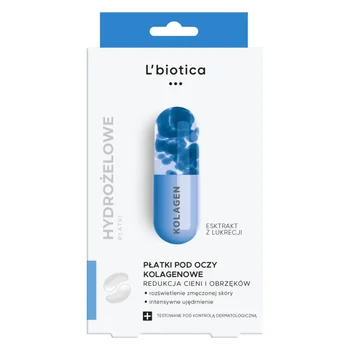 L'Biotica kolagenowe płatki pod oczy, cienie i obrzęki, 3 x 2 szt.