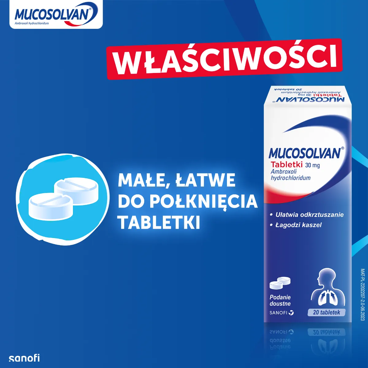 Mucosolvan, 30 mg, 20 tabletek 