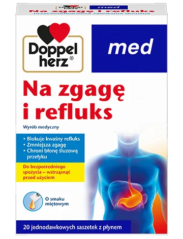 Doppelherz Med Na Zgagę i Refluks 20 saszetek